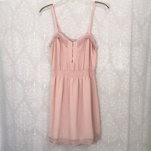 Urban Outfitters Kimchi Blue lace trim pink dress